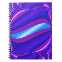 mod purple blue turquoise abstract notebook
