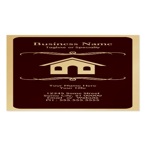 mod real estate business cards