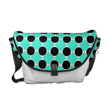 MOD Retro Pattern in Teal Courier Bags