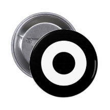 Mod target button, black and white