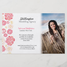 Modelling Stylist Model Photo Promotional Card Flyers