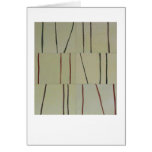 Modern abstract lines meditative art card