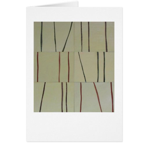 Modern abstract lines meditative art card