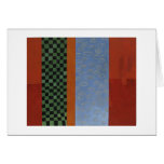 Modern abstract painting greeting card
