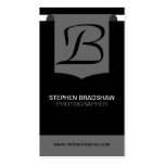 Modern and Bold Monogram Business Cards