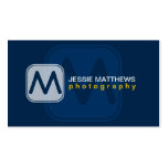 Modern and Bold Monogram Business Cards