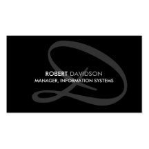 Modern and Elegant Monogram Business Card Template