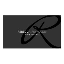 Modern and Elegant Monogram Business Card Template