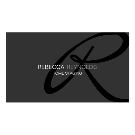 Modern and Elegant Monogram Business Card Template