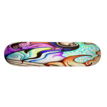 Modern Art Deck Design - "Supernova" Skateboard