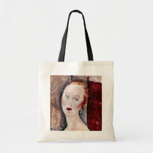 Modern Art Woman Canvas Bag