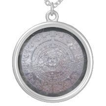 Modern Aztec Sun Stone Custom Necklace
