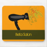 Modern Beauty Orange Salon Mousemat
