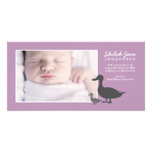 Modern Birth Announcement Photo Card | No. 13