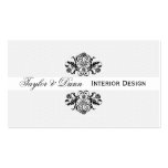 Modern Black and White Classic Elegant Antique Business Card Template