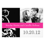 Modern Black and White Wedding Invitation
