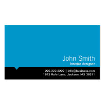Modern Black Bar Interiors Business Card