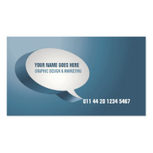 Modern Blue Green Business Card