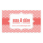 Modern Chevron Stripes Professional Business Card