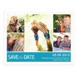 Modern Collage Save The Date Postcard