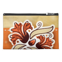 Modern decor with flower travel accessories bags