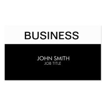 Modern Elegant Stylish Classy Plain Simple Business Cards