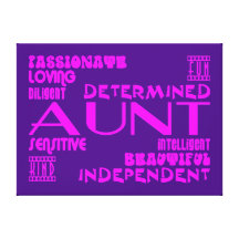 Modern Feminine Chic & Stylish Aunties & Aunts Stretched Canvas Prints