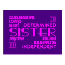 Modern Feminine Chic & Stylish Sisters Post Cards