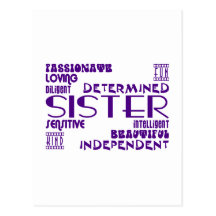 Modern Feminine Chic & Stylish Sisters Post Cards