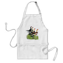 Modern Game Roosters Apron