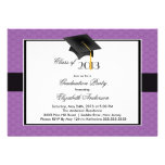 Modern Graduate Cap & Tassel Graduation Party Custom Announcement