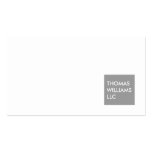 MODERN GRAY SQUARE Designer Business Card