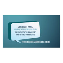 Modern Green Blue Business Card