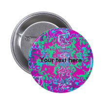 Modern green blue psychedelic on pink background