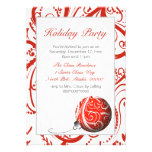 Modern Holiday Party Custom Invitations invitations