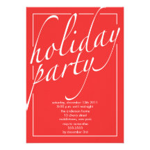 Modern Holiday Party Invitation