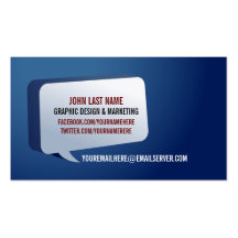 Modern Impact Business Card Dark Blue