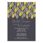 Modern Leaf Fall Bridal Shower Invitation