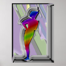 Modern Model Sculpture Print