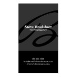Modern Monogram Grey Business Cards