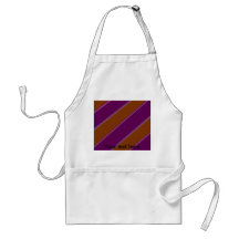 Modern orange purple diagonal stripes aprons