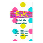 Modern Pastel Dots Business Cards