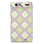 Modern Pastel Geometric Design Droid RAZR Cases