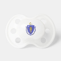 Modern Pattern Massachusettsan Flag Baby Pacifier