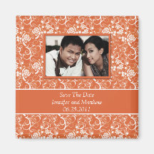 Modern Photo Save The Date Magnet