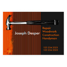 Modern Professional Construction Mr.Handyman Business Cards