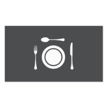 Modern restaurant chef catering professional business card template