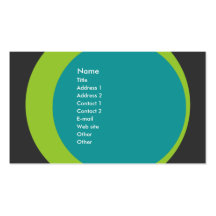 Modern Retro Business/Networking Profile Card Business Card Template
