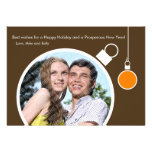 Modern Season's Greetings Photo Flat Card Custom Announcements