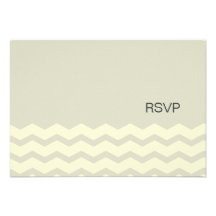 Modern sophisticated chevron zigzag pattern RSVP Custom Announcements